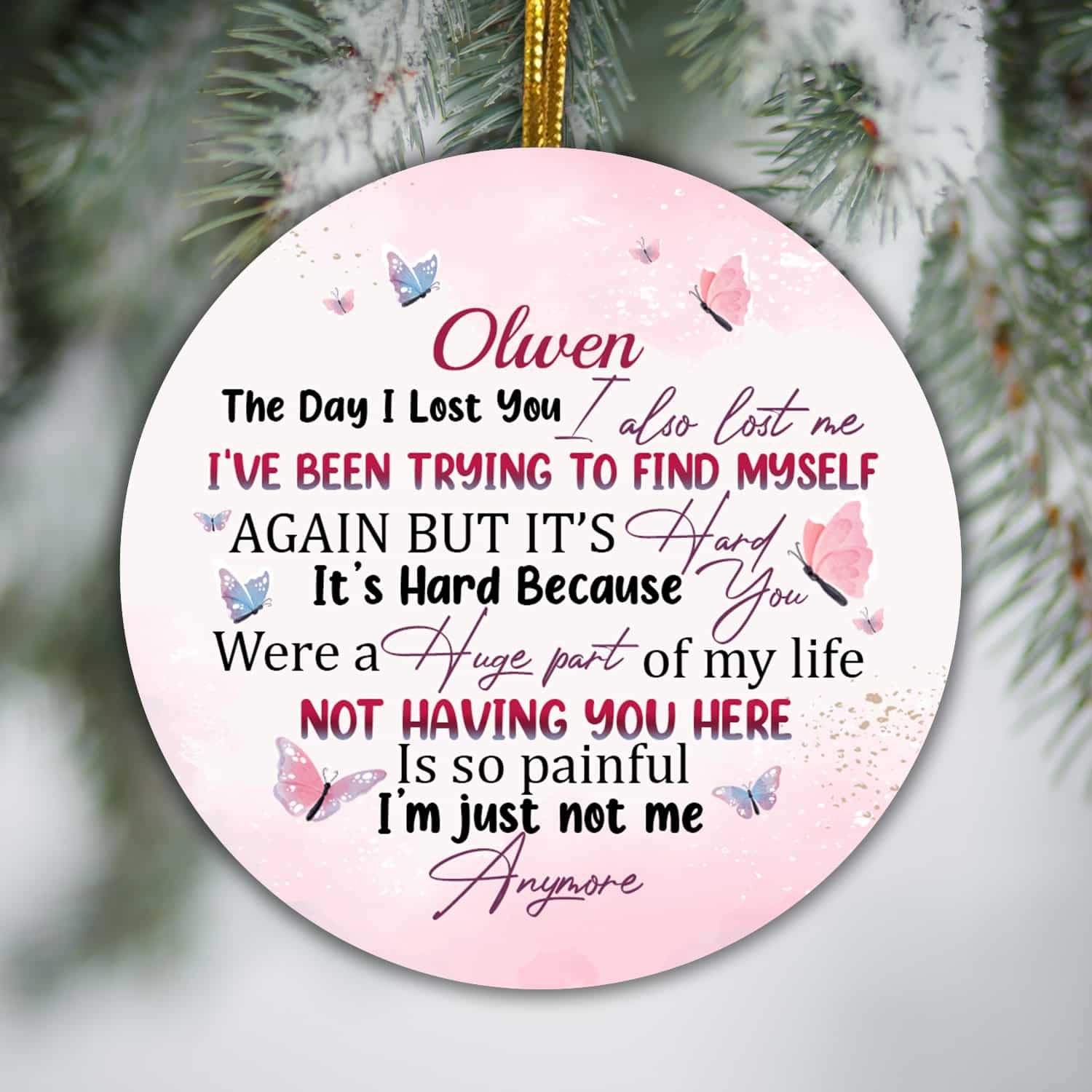 4KNG. Lost you (sample design) Circle Mockup 3