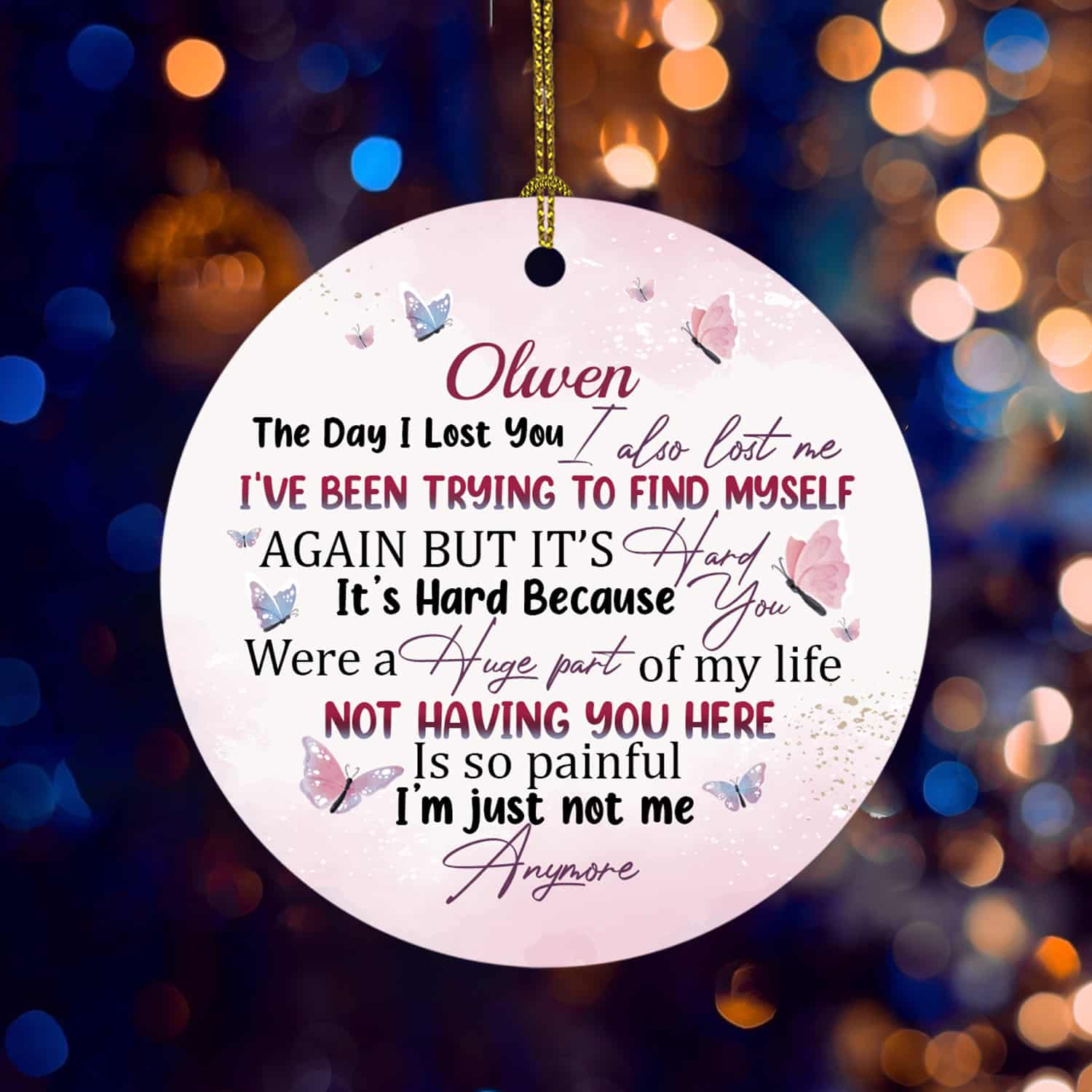 4KNG. Lost you (sample design) Circle Mockup 5