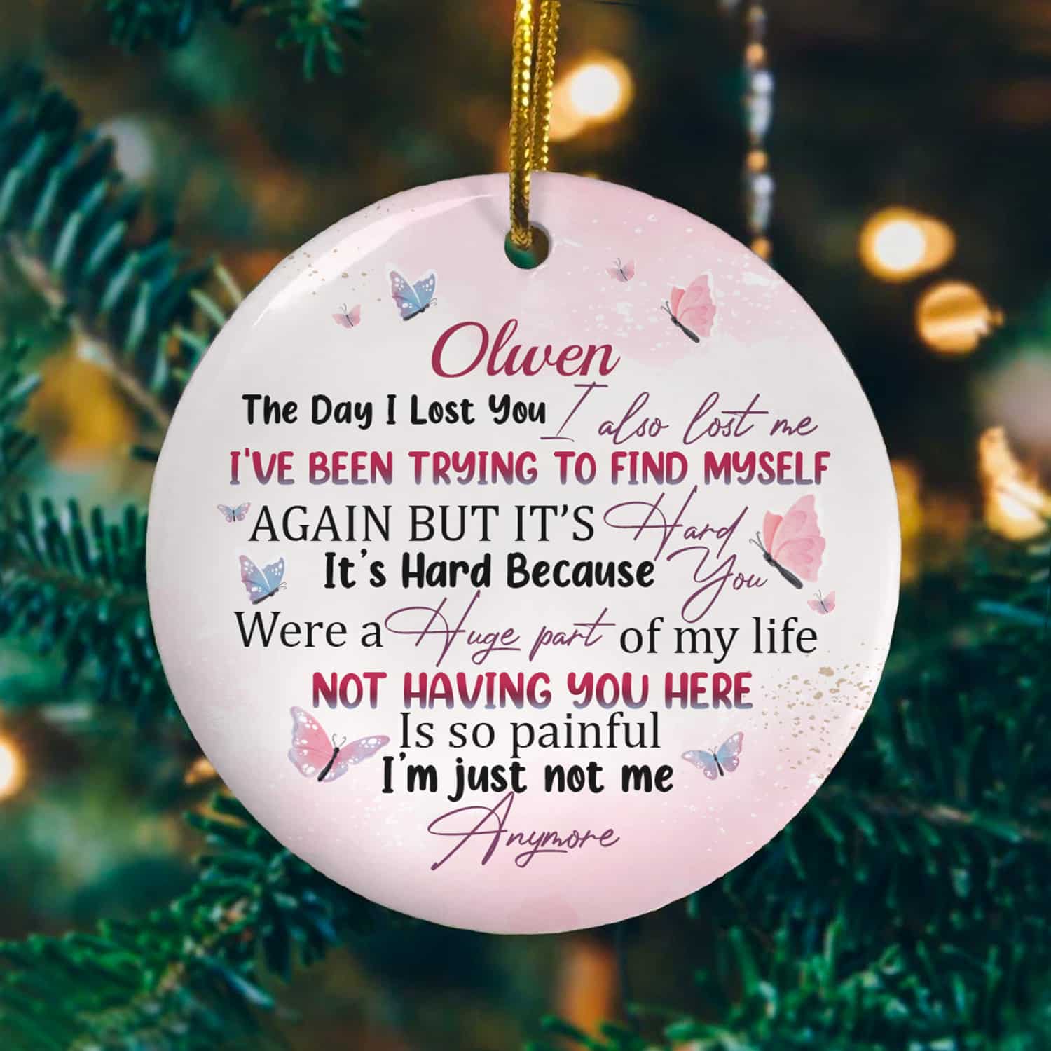 4KNG. Lost you (sample design) Circle Mockup 7