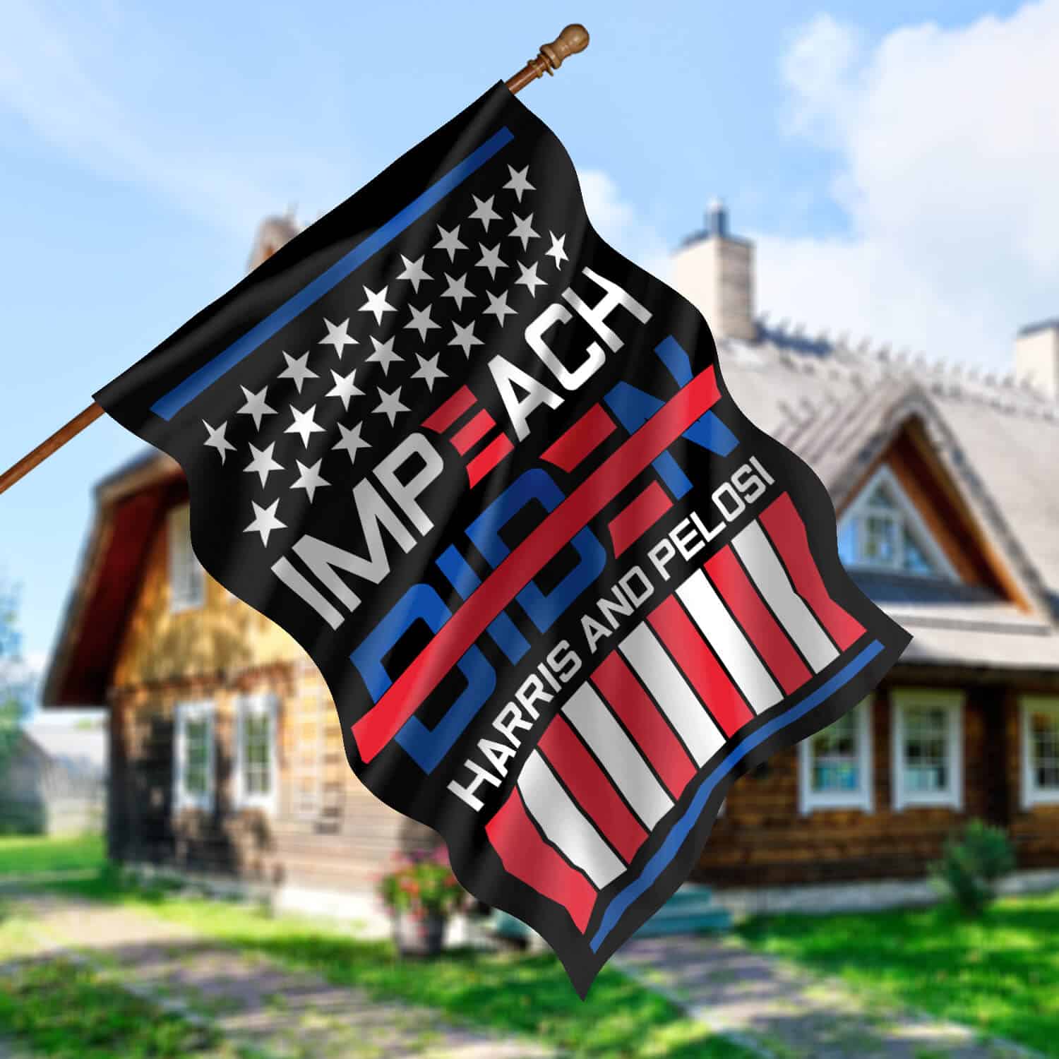 30x40 House Flag Mockup 5
