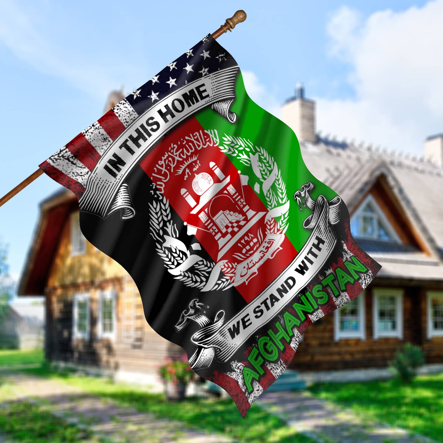 30x40 House Flag Mockup 5