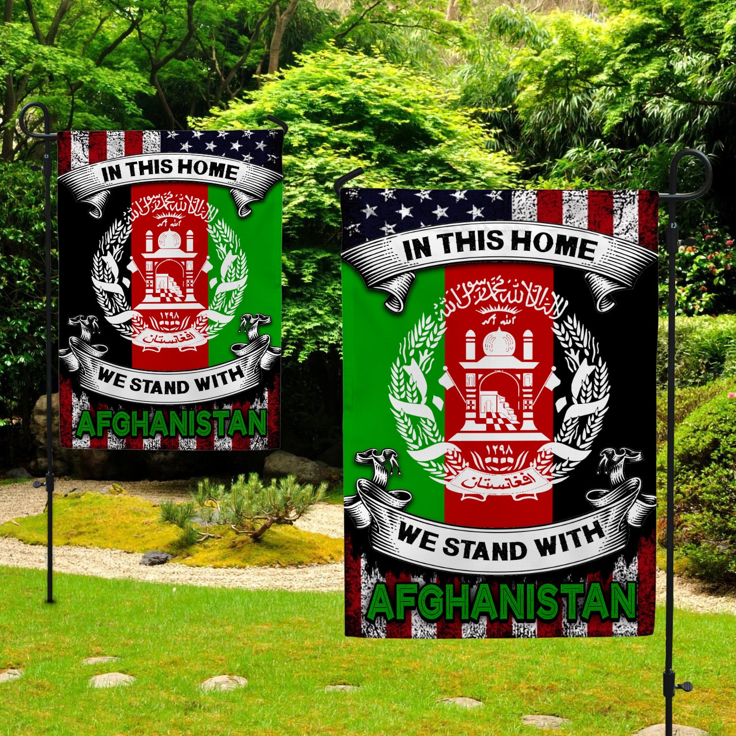 30x40 Garden Flag Mockup 2 Side