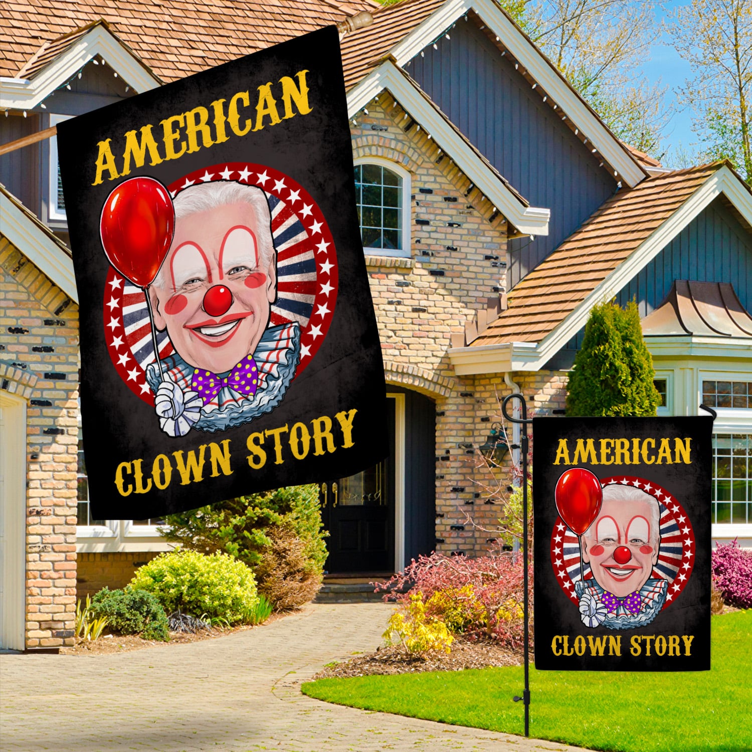 14NH. Uu tien. American Clown Story Garden & House Mockup 3
