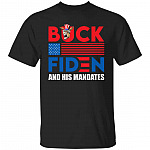 3KT. Buck Biden And His Mandates (tee), Black, Unisex T-Shirt