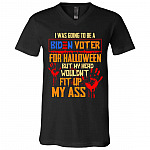 I Was Going Tshirt, Black, V-Neck T-Shirt