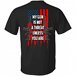 Vintage My Gun Is Tshirt, Black, Unisex T-Shirt