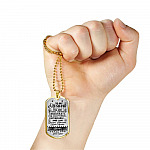 Adorable Saying From Wife To My Husband Dog Tag Pendant Necklace - I Am Blessed To Have You In My Life Couple Anniversary Necklace