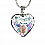 Custom Photo I Can No Longer See You With My Eyes Personalized Memorial Heart Necklace - Bangle