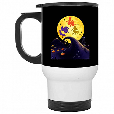 14 oz. White Travel Mug
