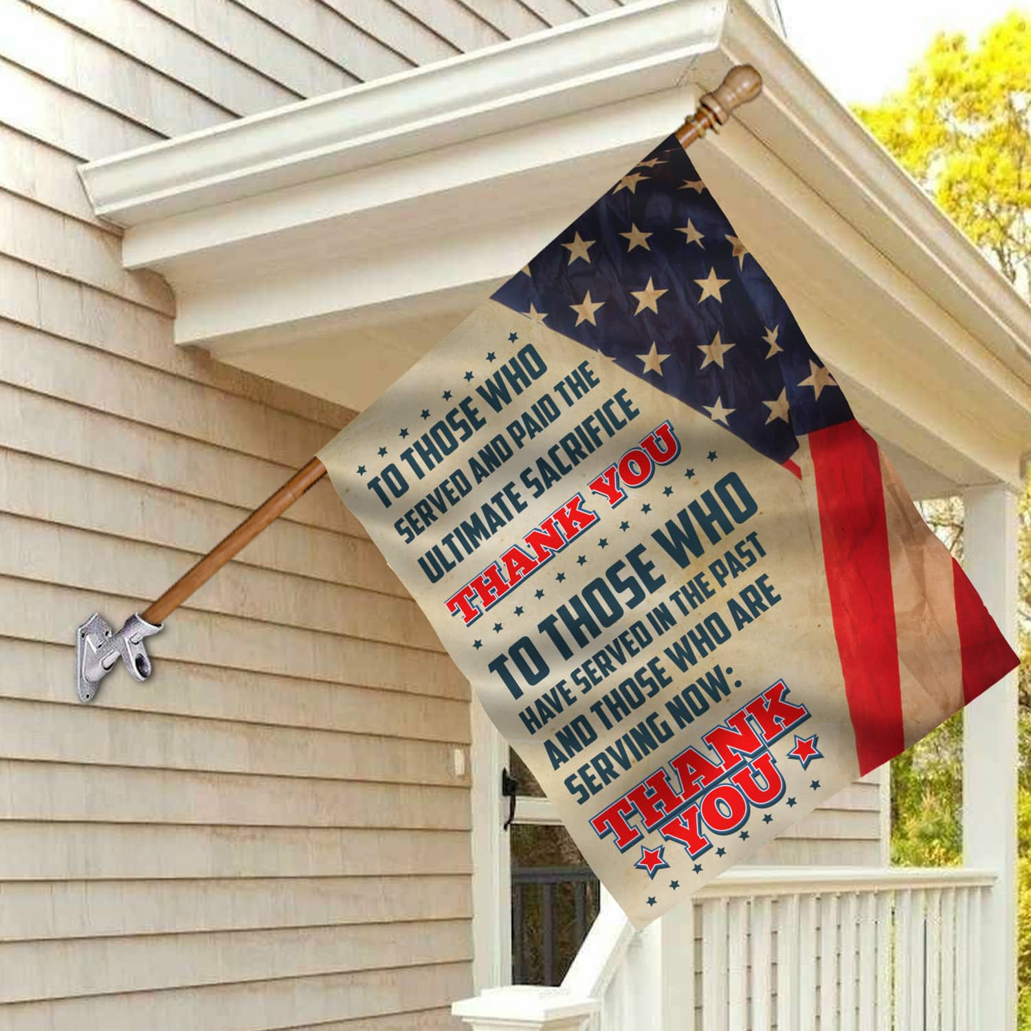 4KNG. Served thank you SIDE 1 30x40 House Flag Mockup 2