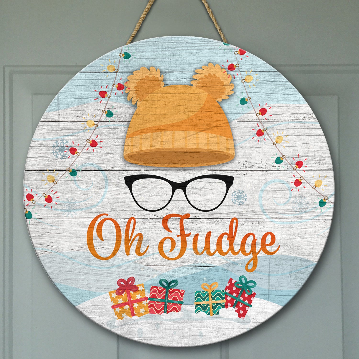 5LV. Oh Fudge-Door Sign Door Sign Mockup 9