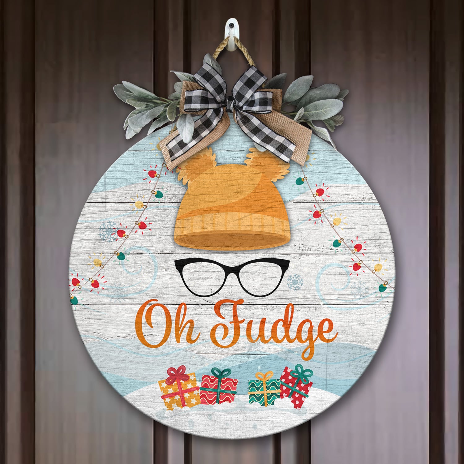 5LV. Oh Fudge-Door Sign Door Sign Mockup 7