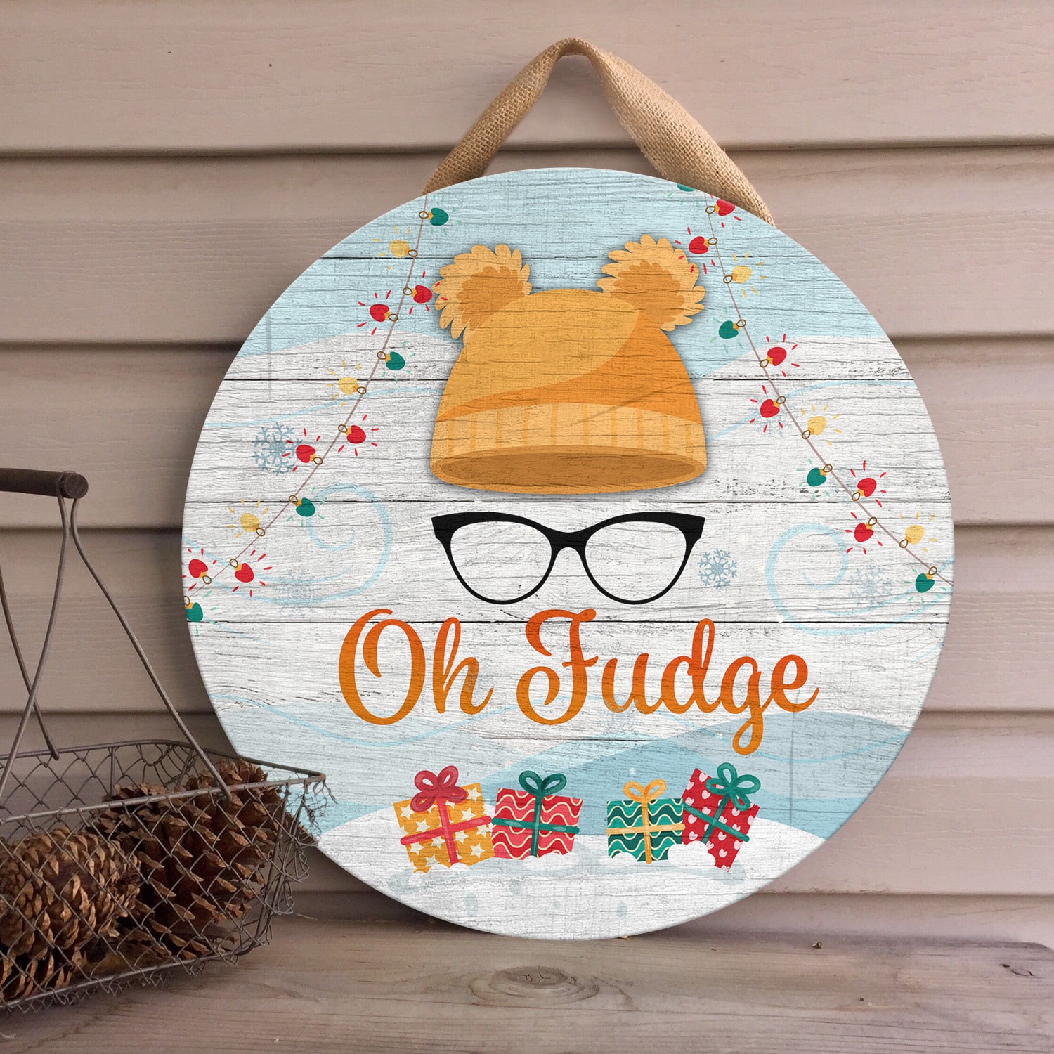 5LV. Oh Fudge-Door Sign Door Sign Mockup 4