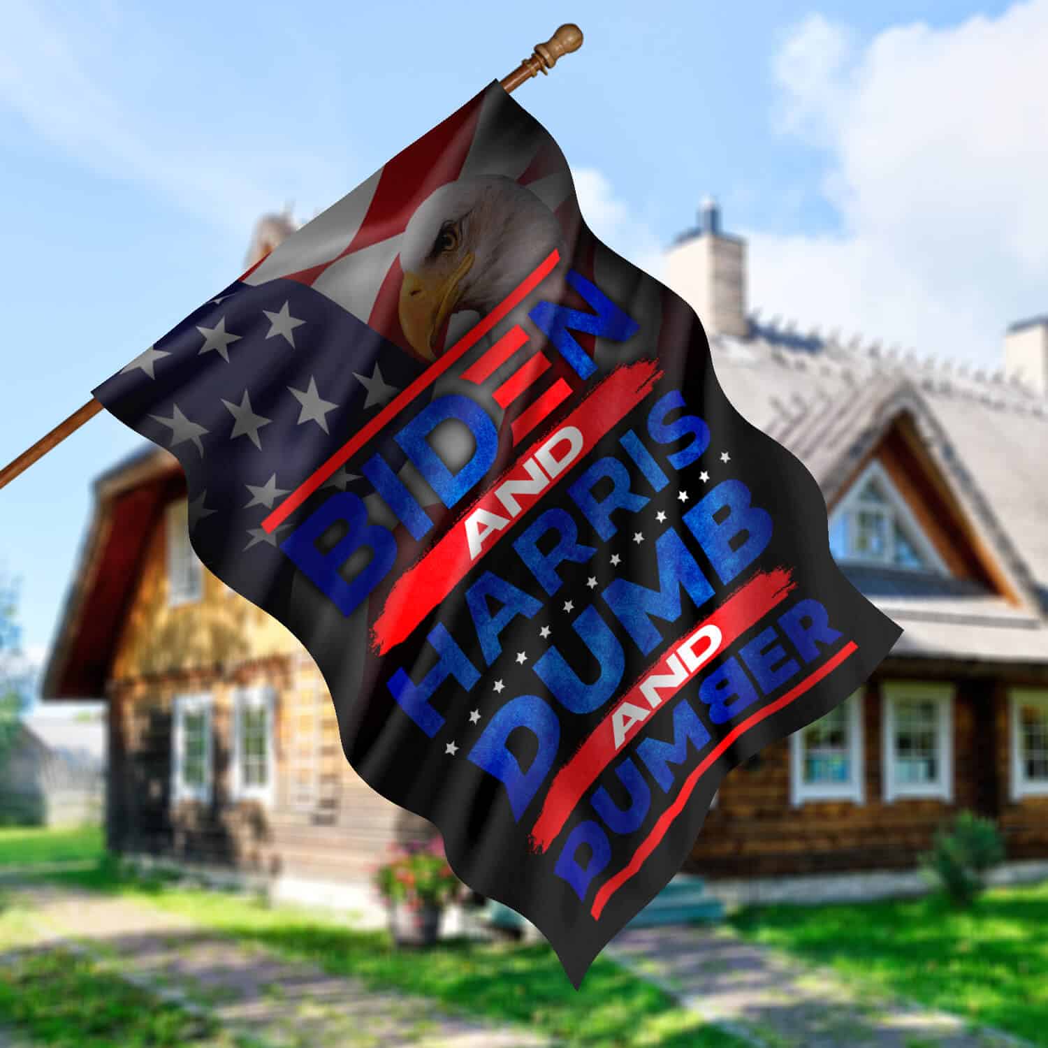 30x40 House Flag Mockup 5