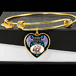 Personalized Photo I Can No Longer See You With My Eyes But I Will Feel You In My Heart Forever Hearts Pendant Necklace - Pet Loss Gift