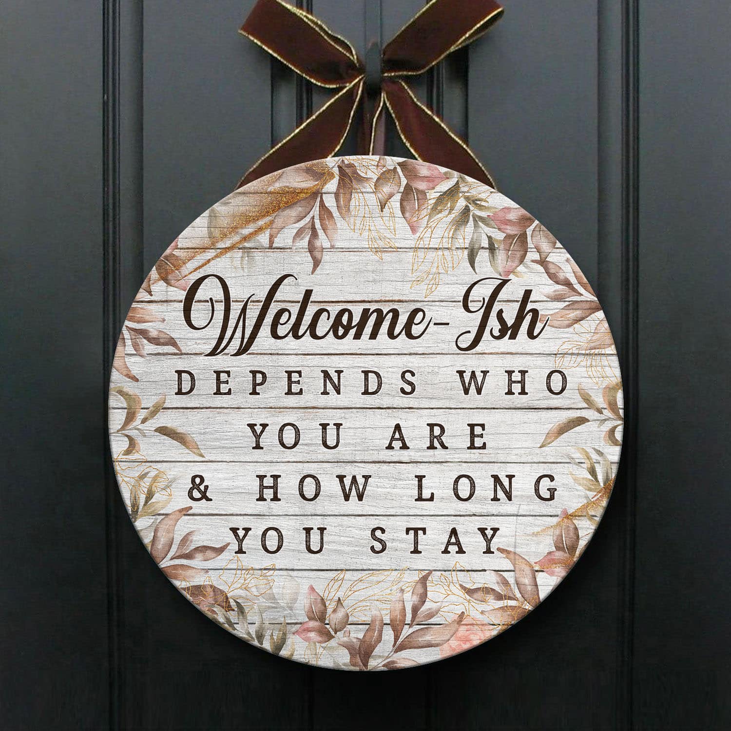 36 HG. Welcome-ish doorsign(5) Door Sign Mockup 1