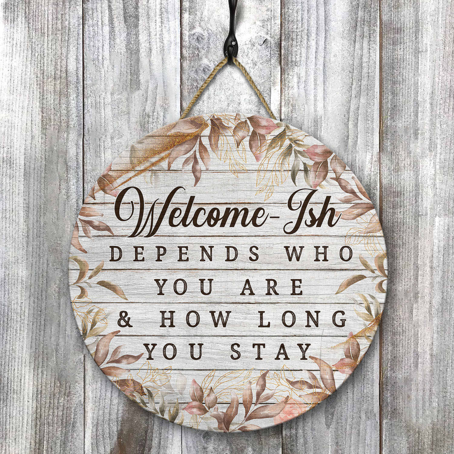 36 HG. Welcome-ish doorsign(5) Door Sign Mockup 8