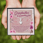 Grandmother & Granddaughter Quote Saying Special Love Message Card Alluring Necklace - Grandma And Granddaughter Necklace Gift