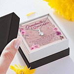 Grandmother & Granddaughter Quote Saying Special Love Message Card Alluring Necklace - Grandma And Granddaughter Necklace Gift