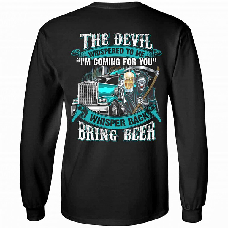 1N.The Devil Whispered To Me, Black, Long Sleeve