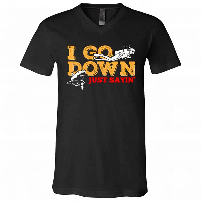 tee, Black, V-Neck T-Shirt