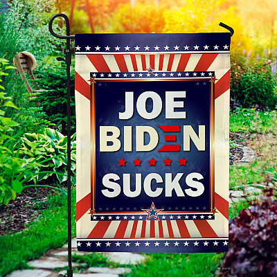 Joe Biden Sucks Flag Anti Biden Not My President Outdoor Indoor Decorative Garden Flag - House Flag