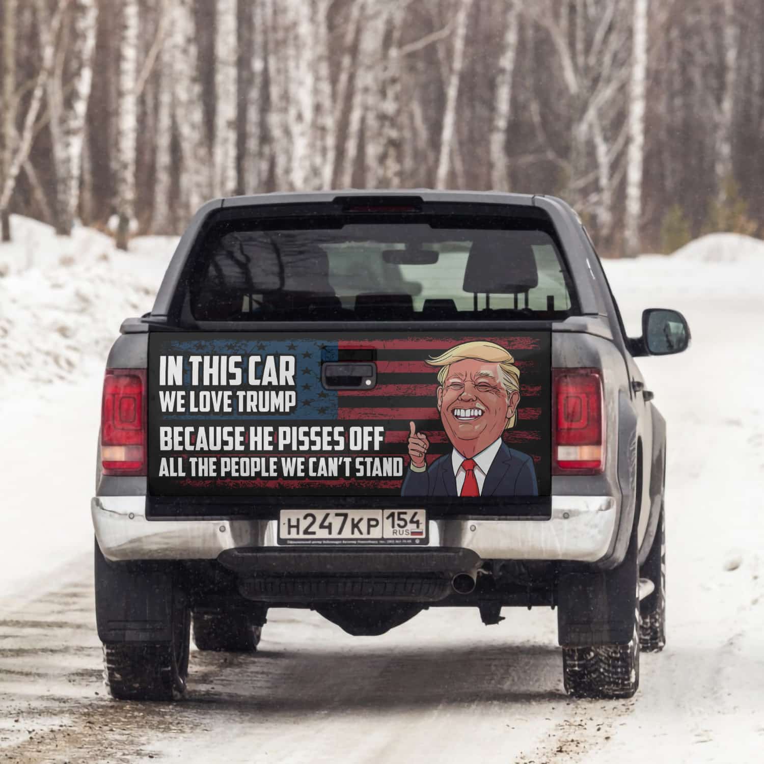 7LV. In This Car (6) Tailgate Wrap Mockup 6