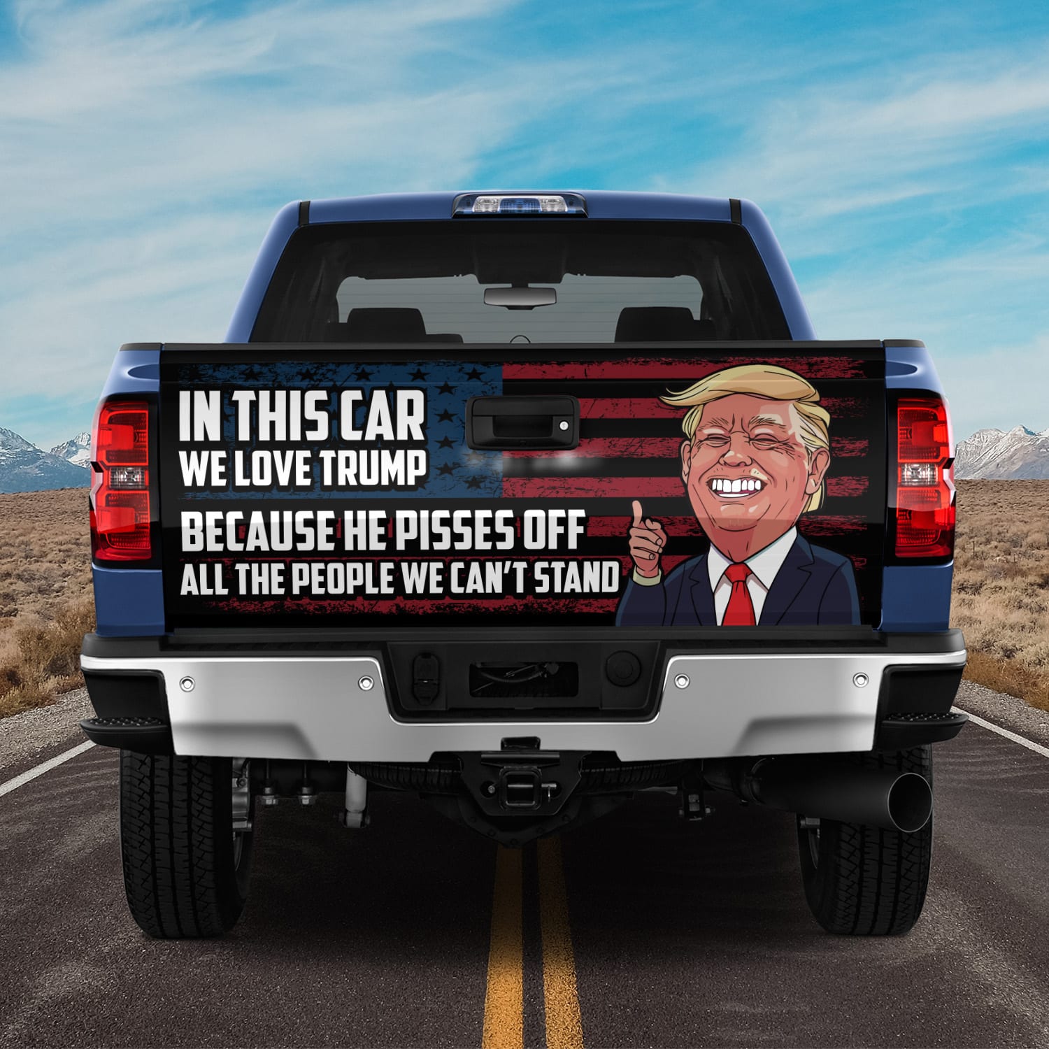 7LV. In This Car (6) Tailgate Wrap Mockup 11