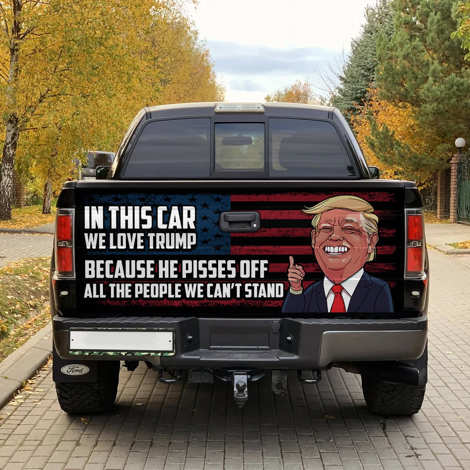 7LV. In This Car (6) Tailgate Wrap Mockup 1