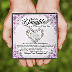 Personalized Gift From Dad To My Daughter Saying Always Remember You Are Forever Love Necklace - Daughter Inspirational Necklace