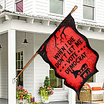 3KT. When I Die Don't Let Me Vote-30x40 House Flag Mockup 7