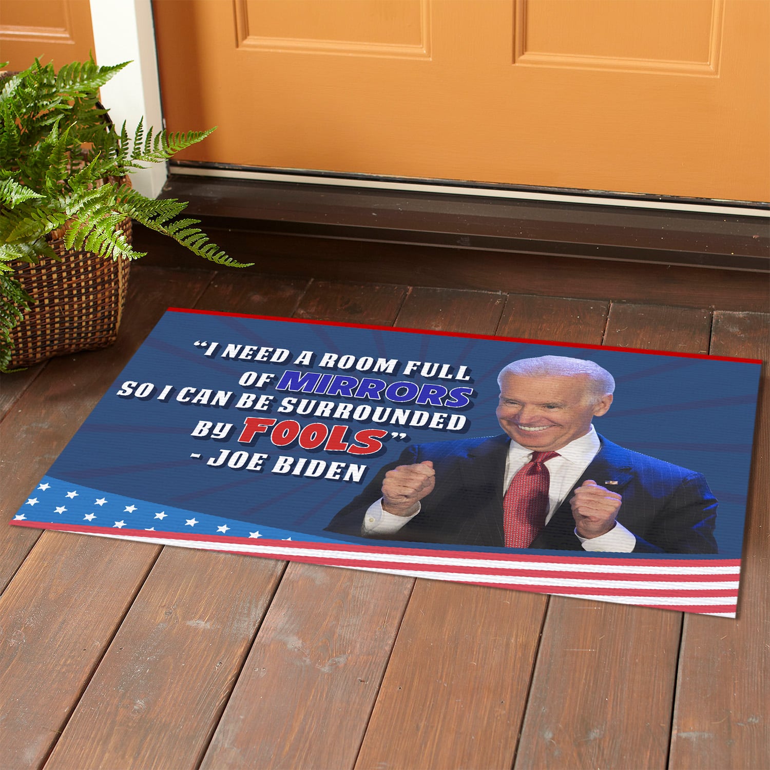 12KNG. Biden fool Doormat mockup 1