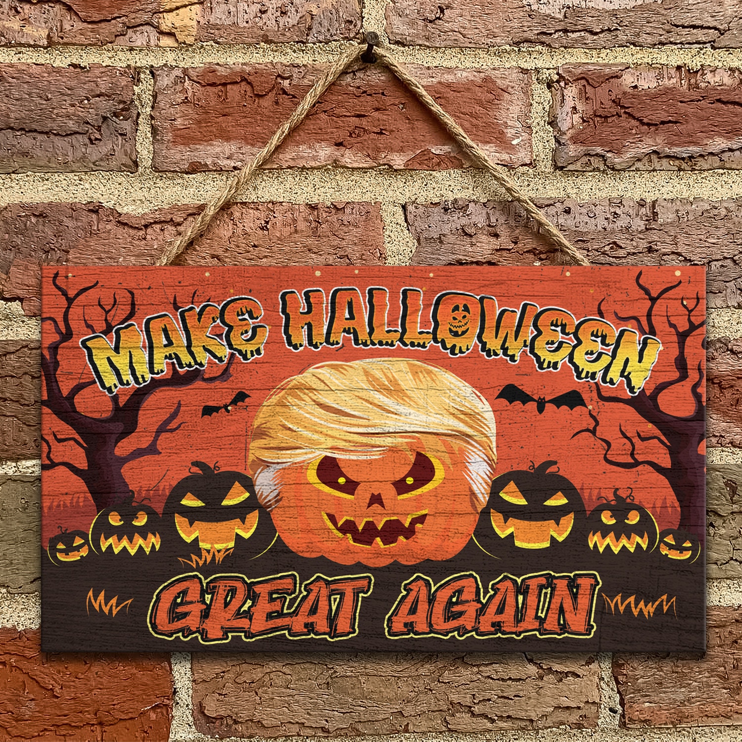 2Th. Trump Halloween Great Again Mockup 9