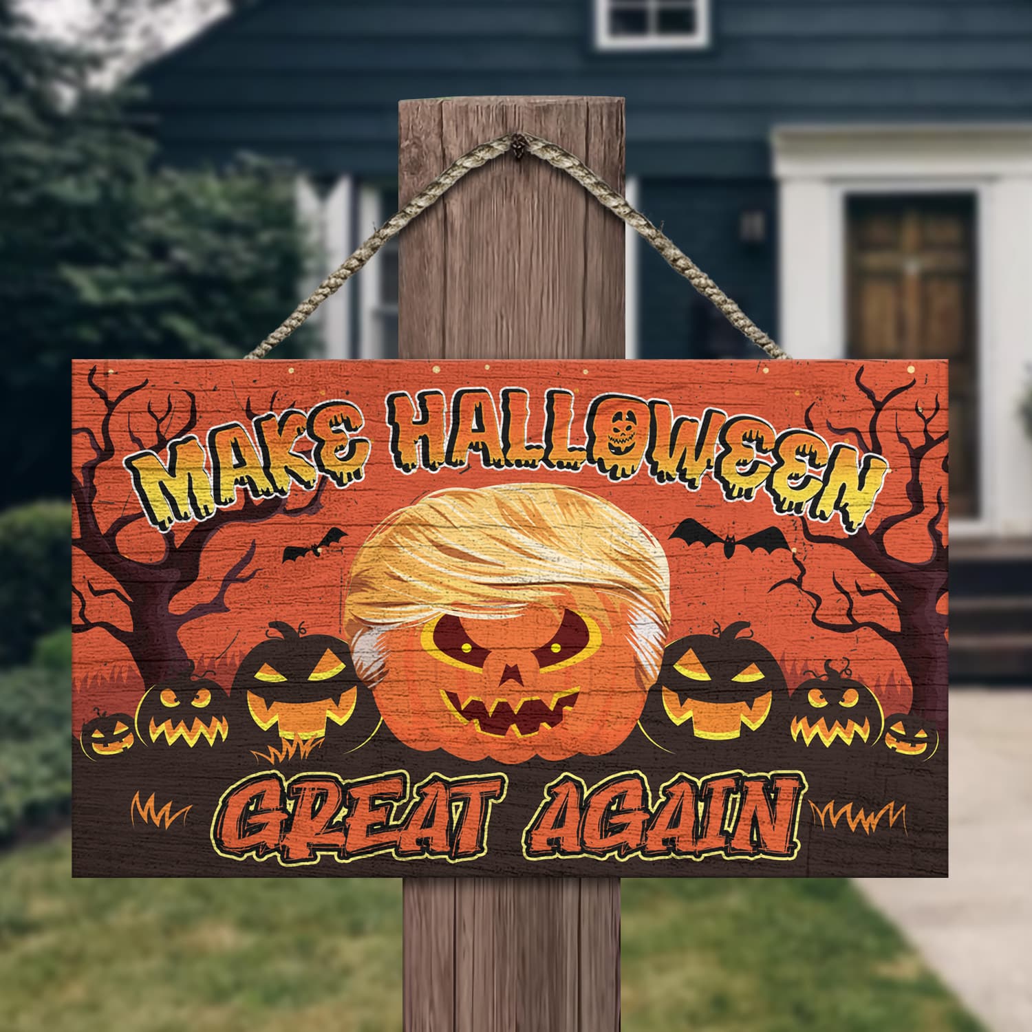 2Th. Trump Halloween Great Again Mockup 13