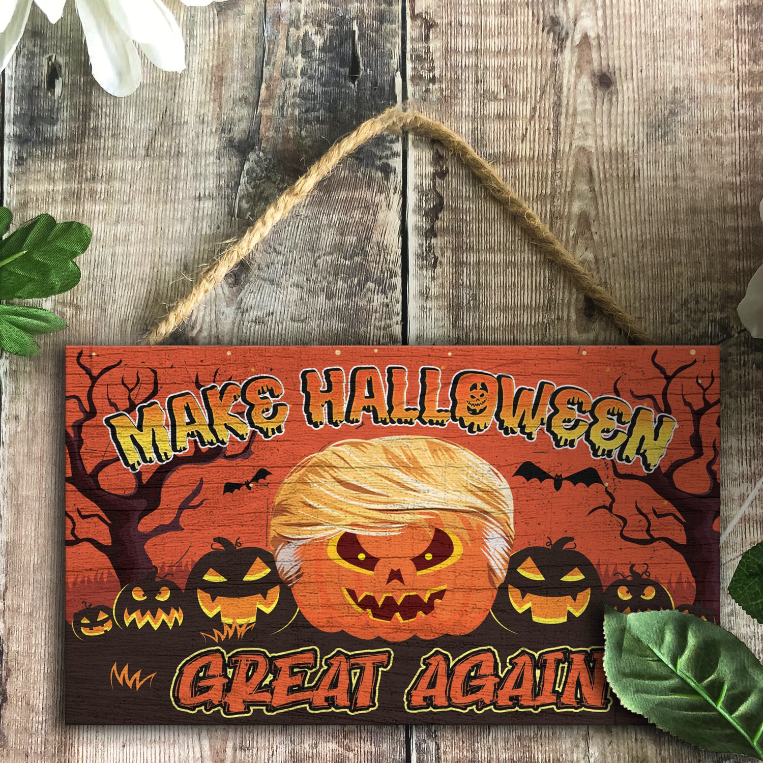 2Th. Trump Halloween Great Again Mockup 4