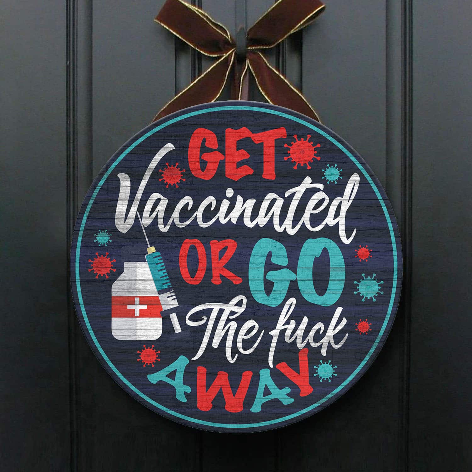 3O. Get Vaccinated (6) Door Sign Mockup 1