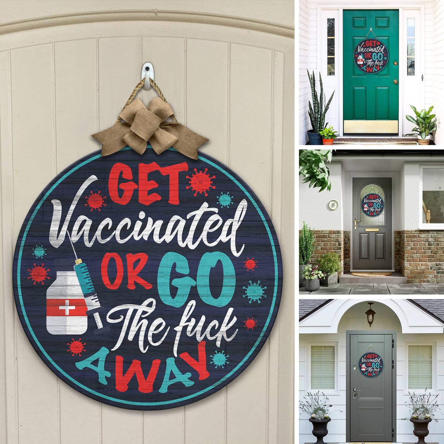3O. Get Vaccinated (6) Door Sign Mockup 12