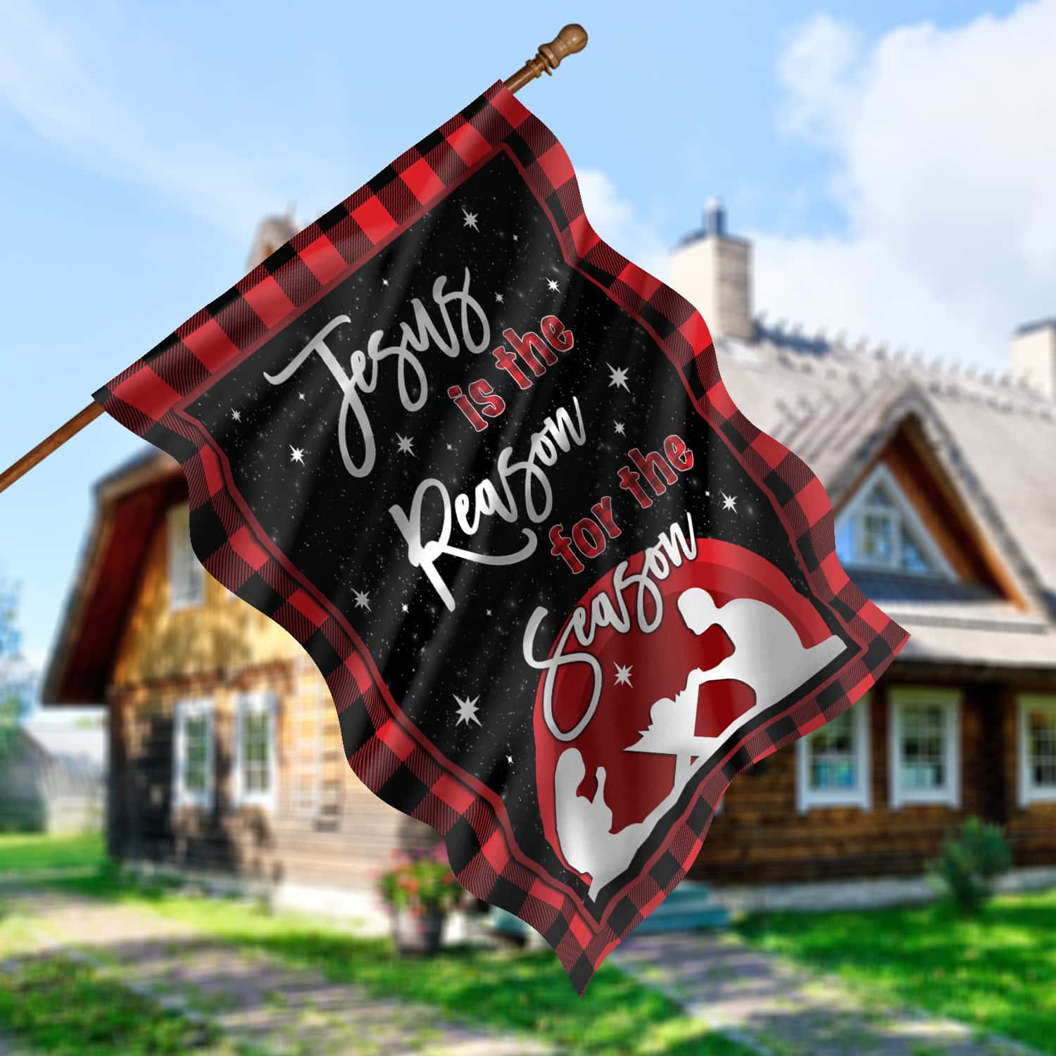 30x40 (1) House Flag Mockup 5
