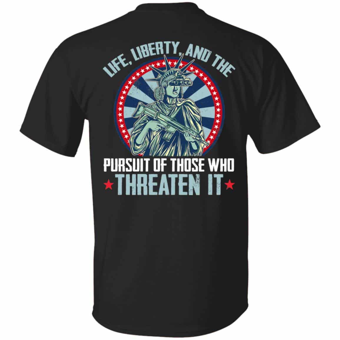 5KT. Life Liberty Lady (6), Black, Unisex T-Shirt