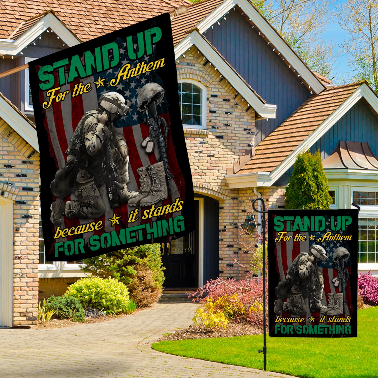 6LV. Stand Up For The Anthem Garden & House Mockup 3
