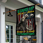 6LV. Stand Up For The Anthem House Flag Mockup 1