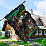 6LV. Stand Up For The Anthem House Flag Mockup 5