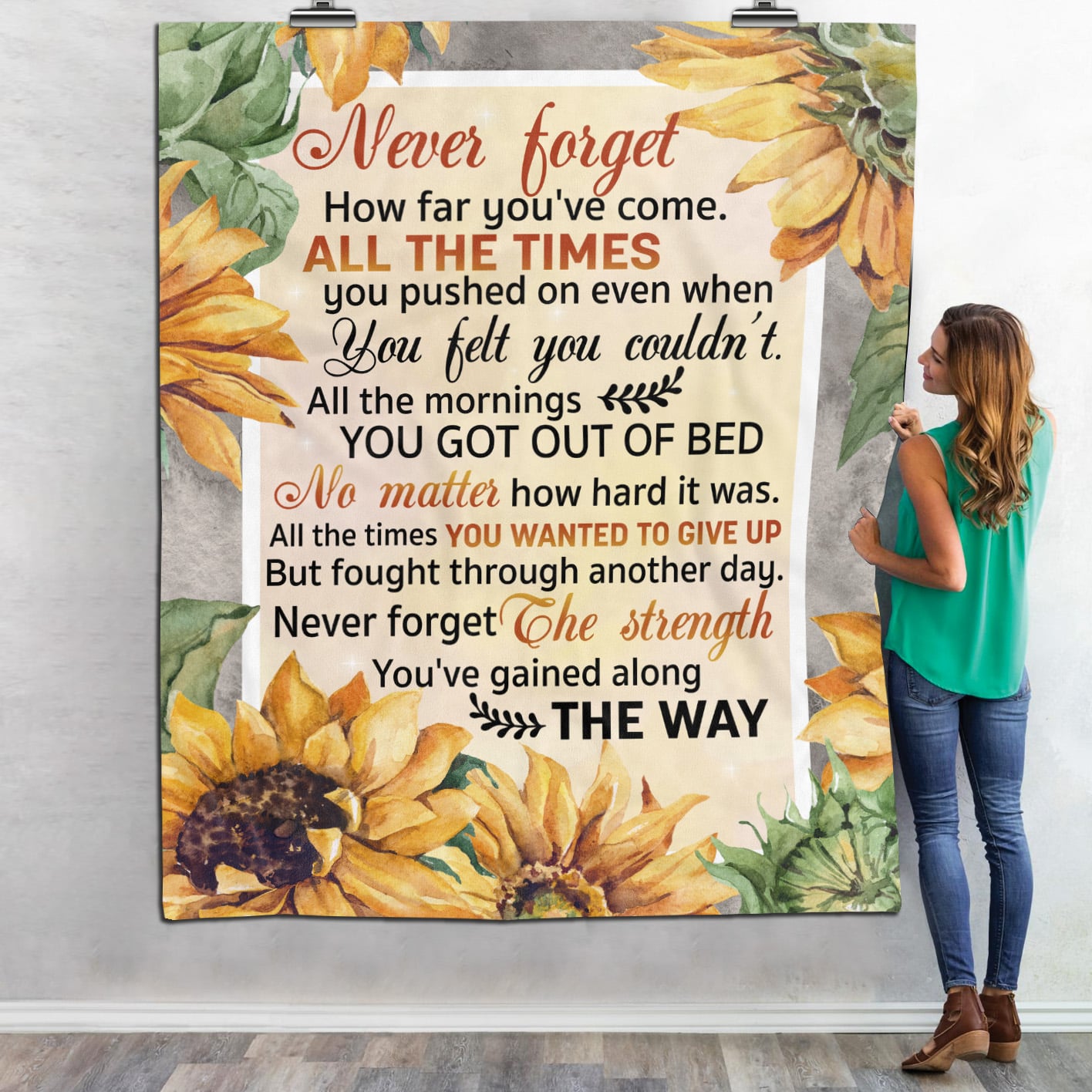 10. Never Forget How Far Blanket Mockup 6