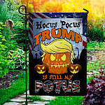Halloween Trump Still Is My Potus Decorative Garden Flag - Indoor Outdoor Flag - House Flag