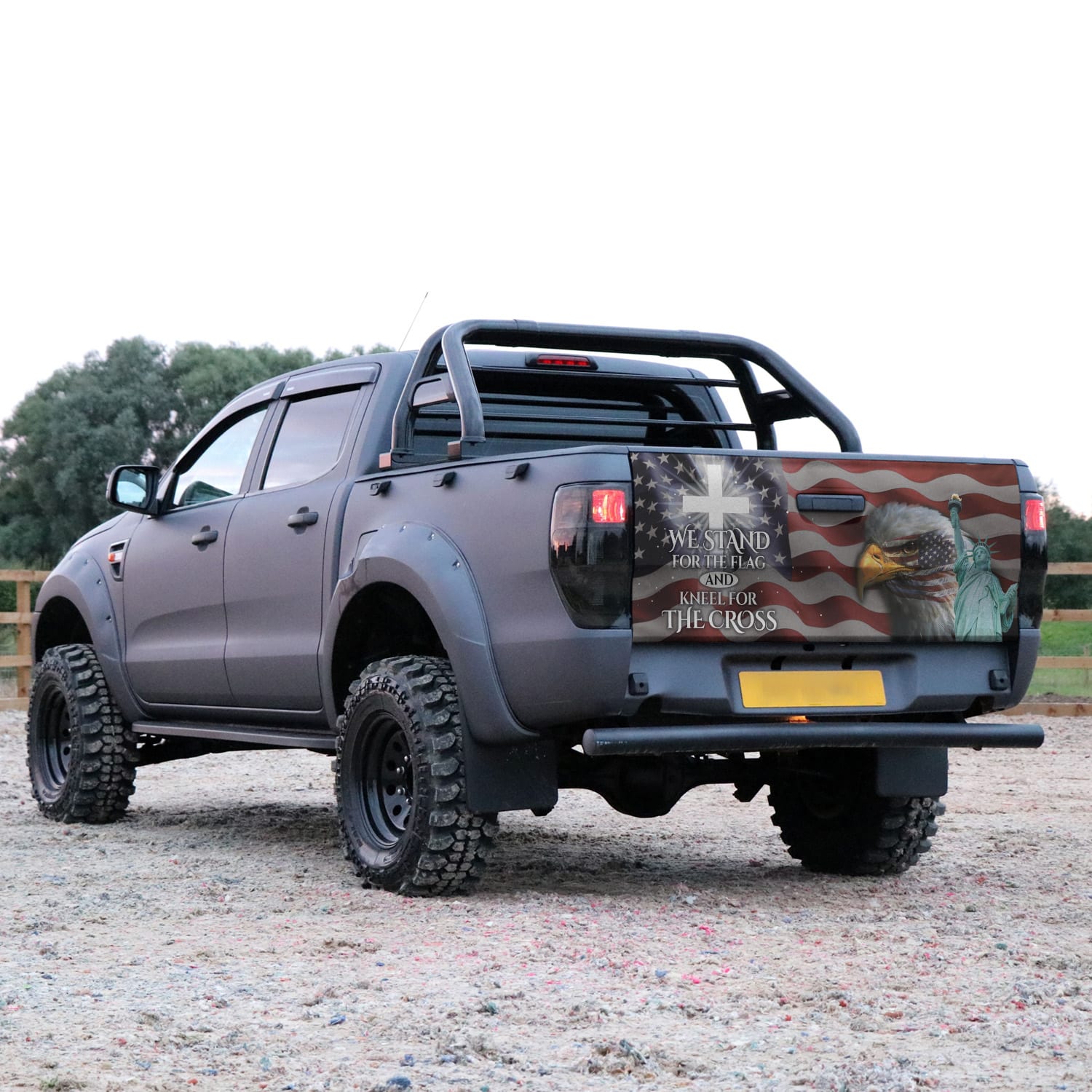 3O. Stand For The Flag(6) Tailgate Wrap Mockup 15