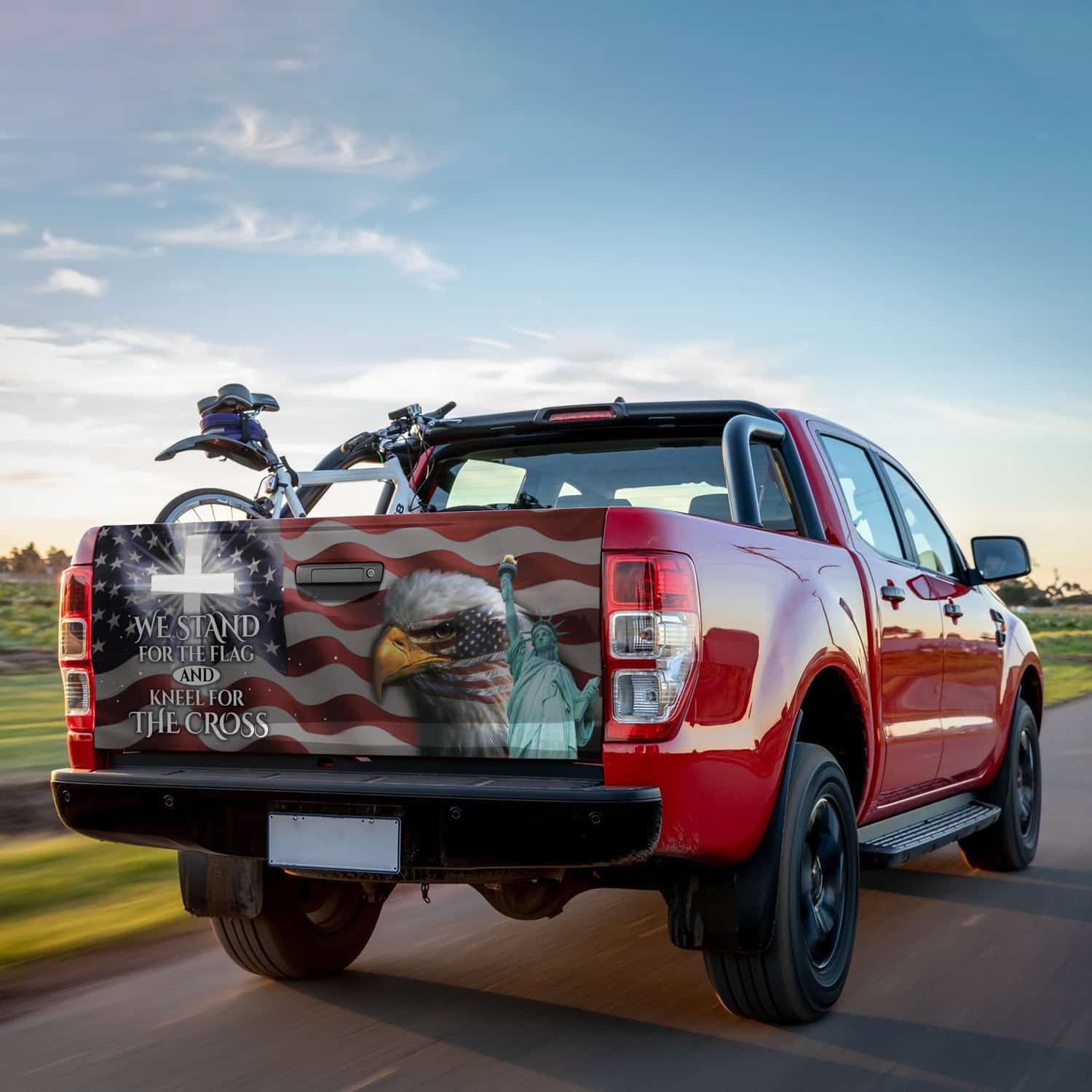 3O. Stand For The Flag(6) Tailgate Wrap Mockup 9