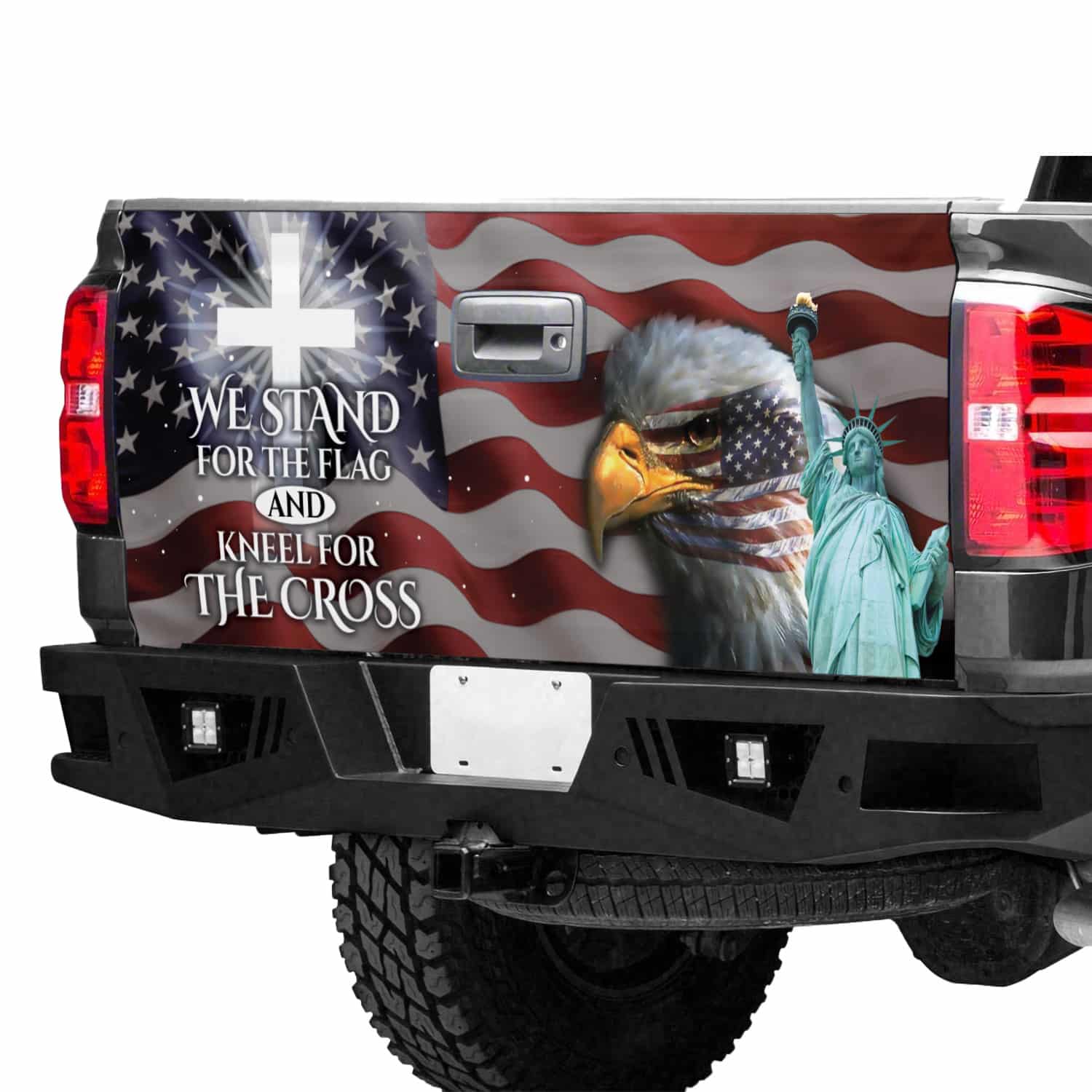 3O. Stand For The Flag(6) Tailgate Wrap Mockup 12
