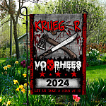 9VT. UU TIEN Krueger Voorhees 2024 flag Garden Flag Mockup 5