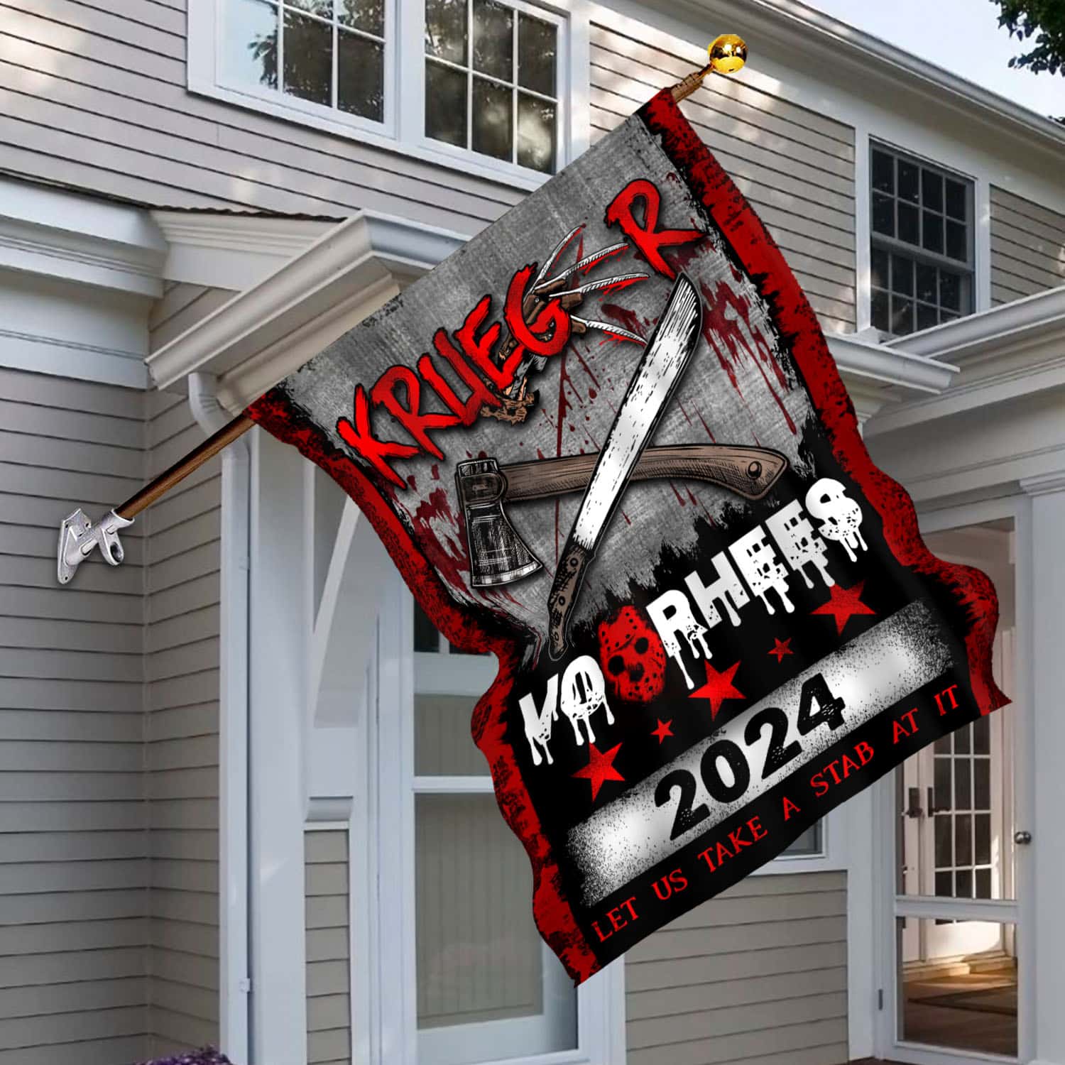 9VT. UU TIEN Krueger Voorhees 2024 flag House Flag Mockup 6