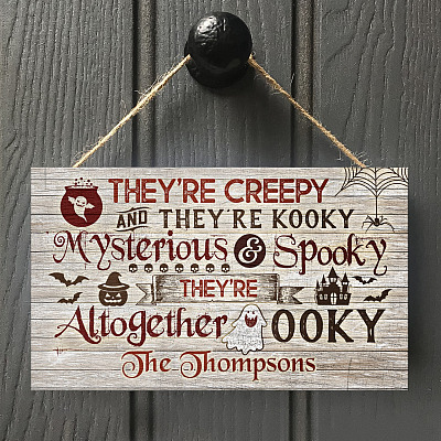 Wooden Door Sign
